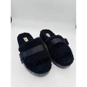 UGG Australia Fluffita Slipper for Women, Size‎ US 8 Black
